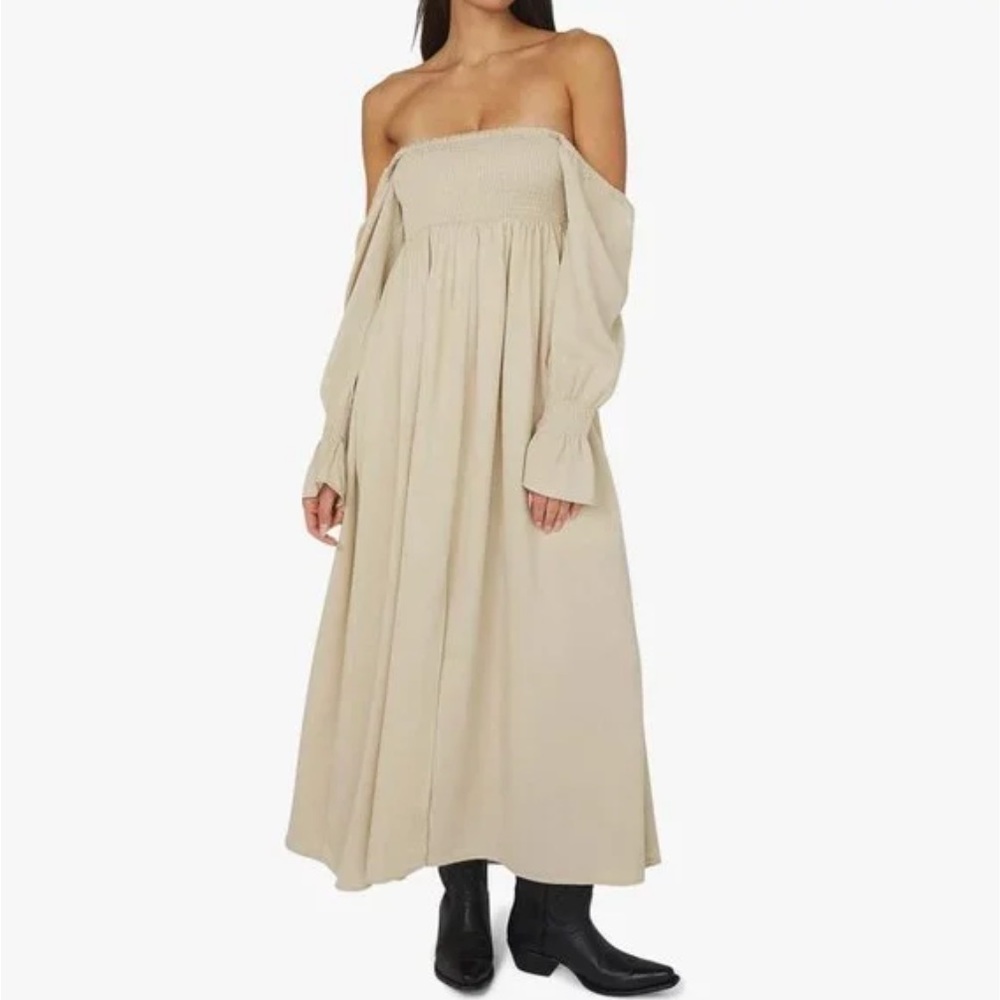 WeWoreWhat On/Off Shoulder Smocked Dress